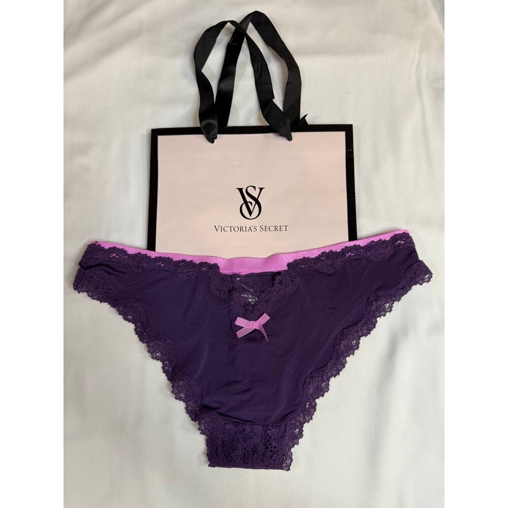 NWT Victoria’s Secret Vintage Bikini Panty – 2015 – Size XS – Purple - Picture 2 of 5